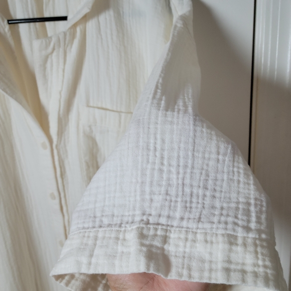 Madewell Lightestspun Cover-Up Maxi Shirtdress | 100% Cotton | Size Medium - Picture 3 of 10